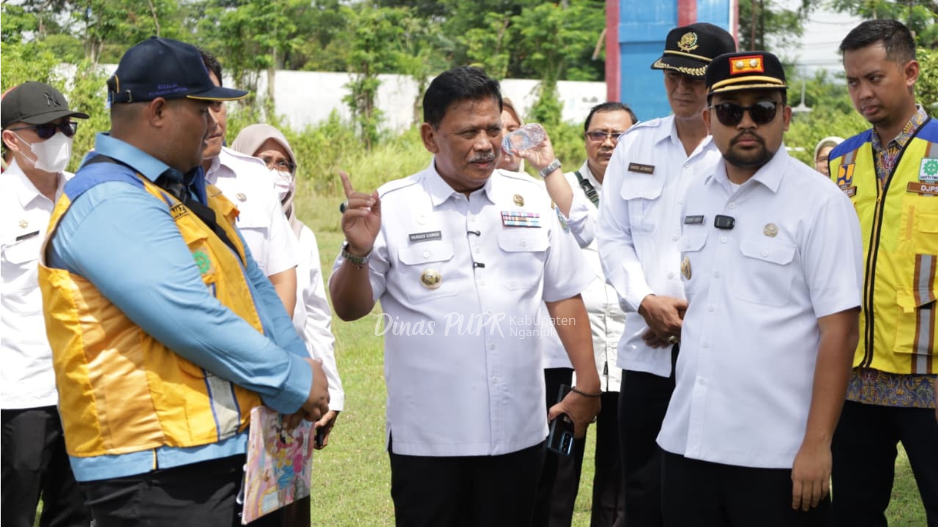 Bupati dan Wakil Bupati Nganjuk Tinjau Lokasi Pembangunan "Sekolah Rakyat" di Balonggebang