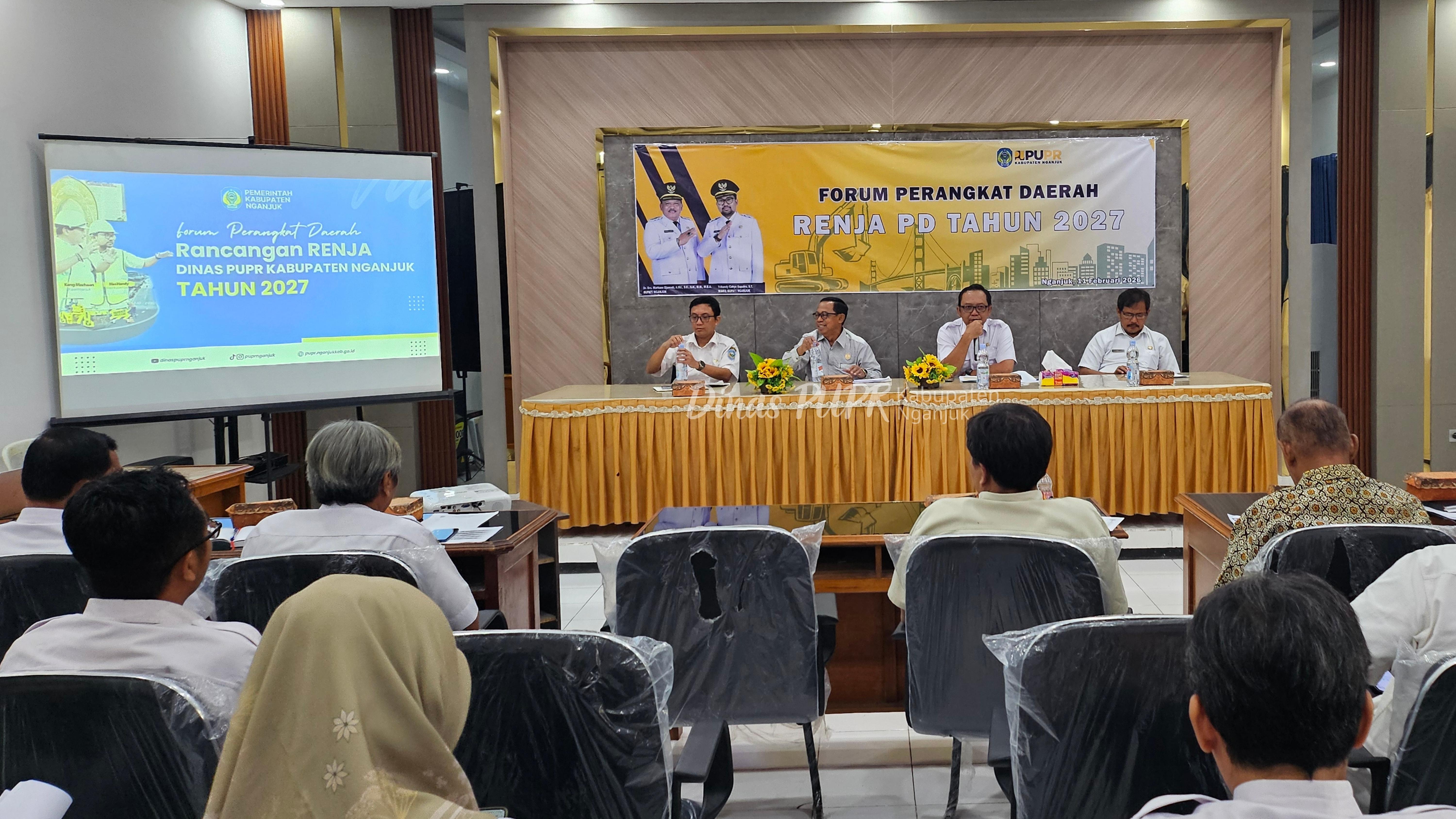 Lewat Forum Perangkat Daerah, Dinas PUPR Nganjuk Bahas Prioritas Pembangunan Infrastruktur Tahun 2027