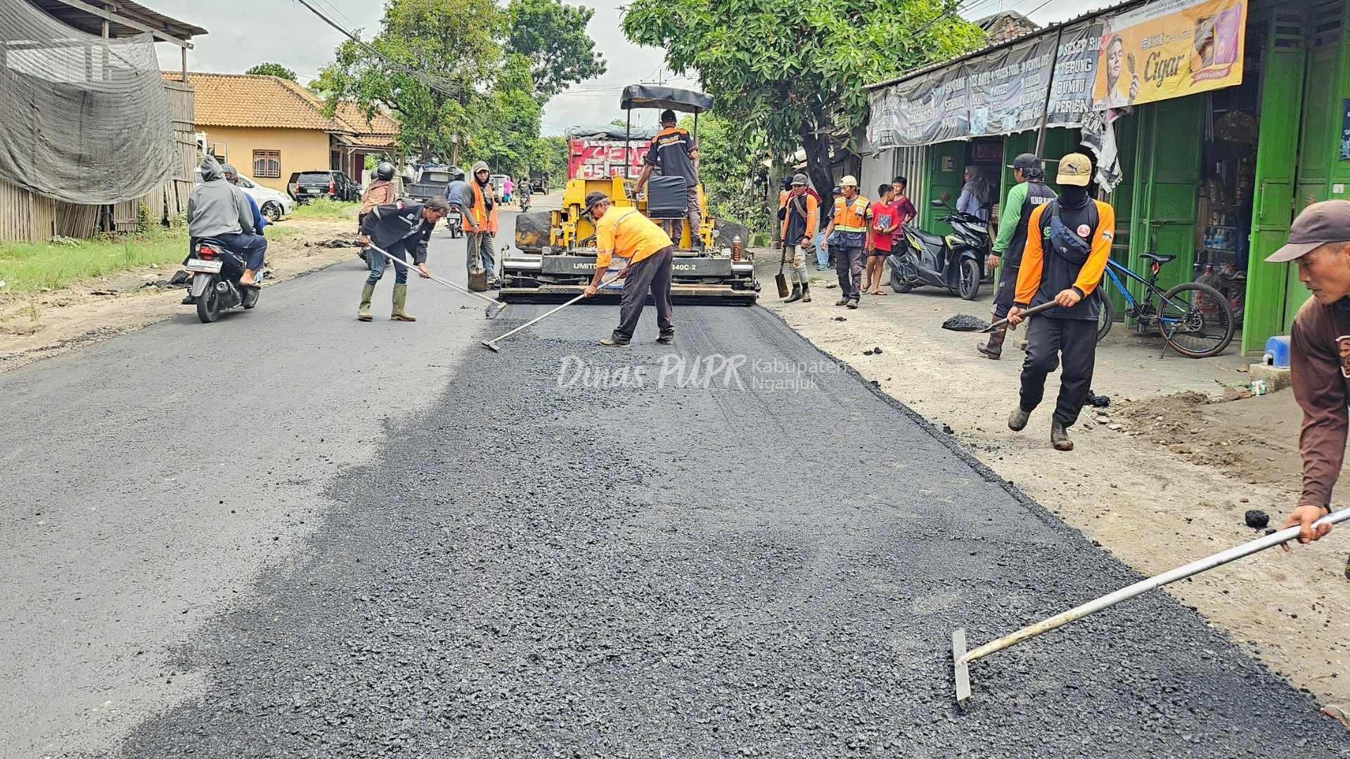 Gerak Cepat Dinas PUPR Nganjuk, Akses Vital Jetis–Watudandang dan Watudandang–Gondanglegi Tuntas Diperbaiki