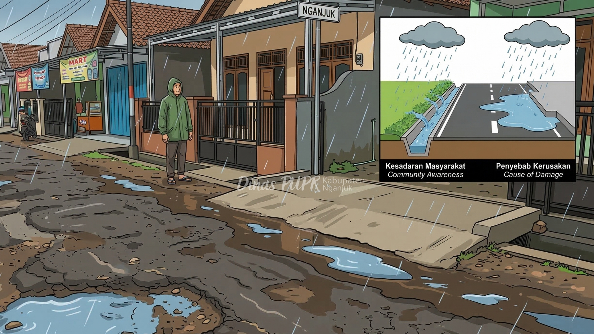 Jalan Rusak Bukan Hanya Soal Aspal, Tapi Juga Soal Air dan Kesadaran Masyarakat