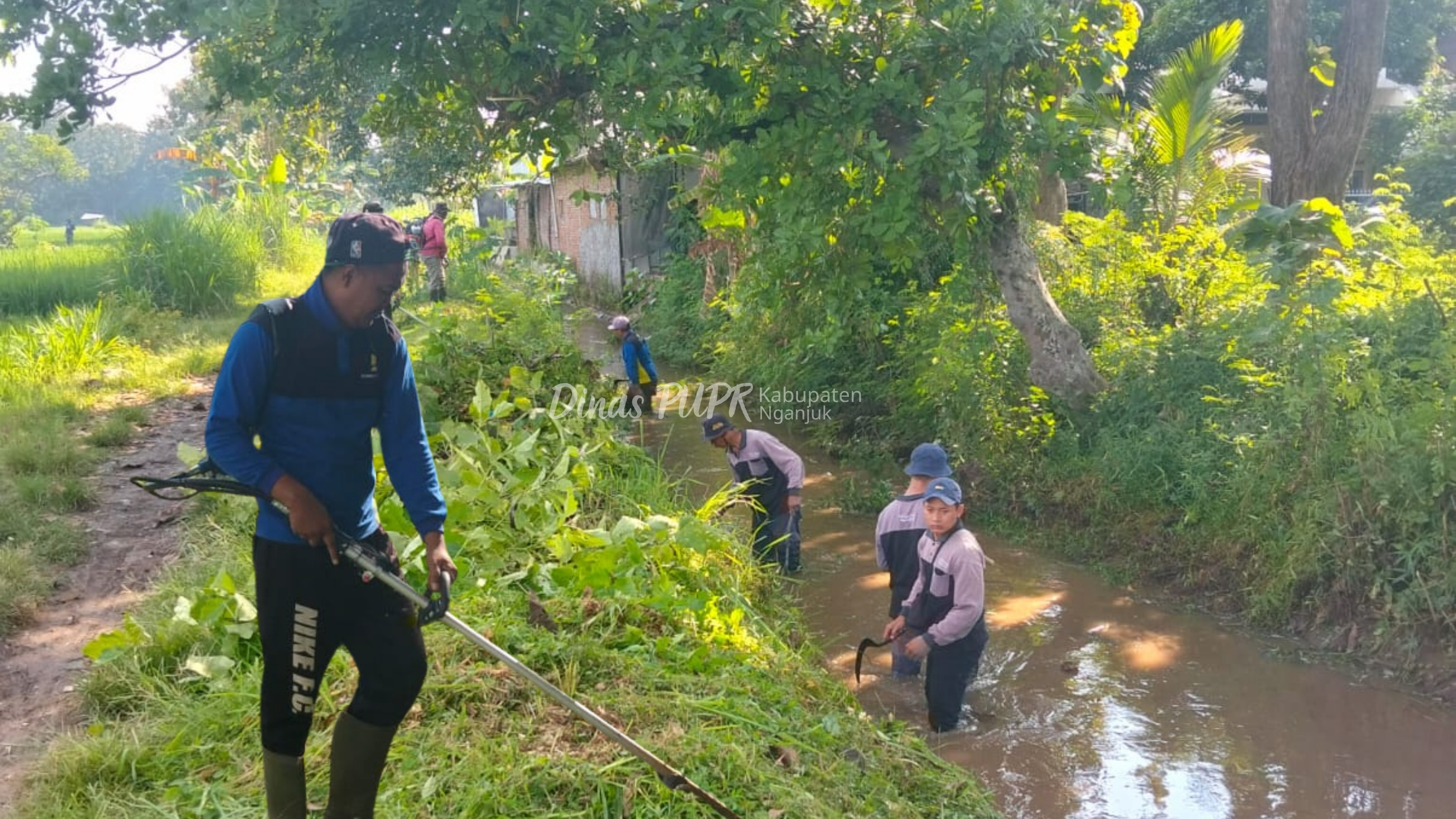 Pastikan Kelancaran Suplai Air Petani, Dinas PUPR Nganjuk Revitalisasi Fungsi Saluran Irigasi Tiripan