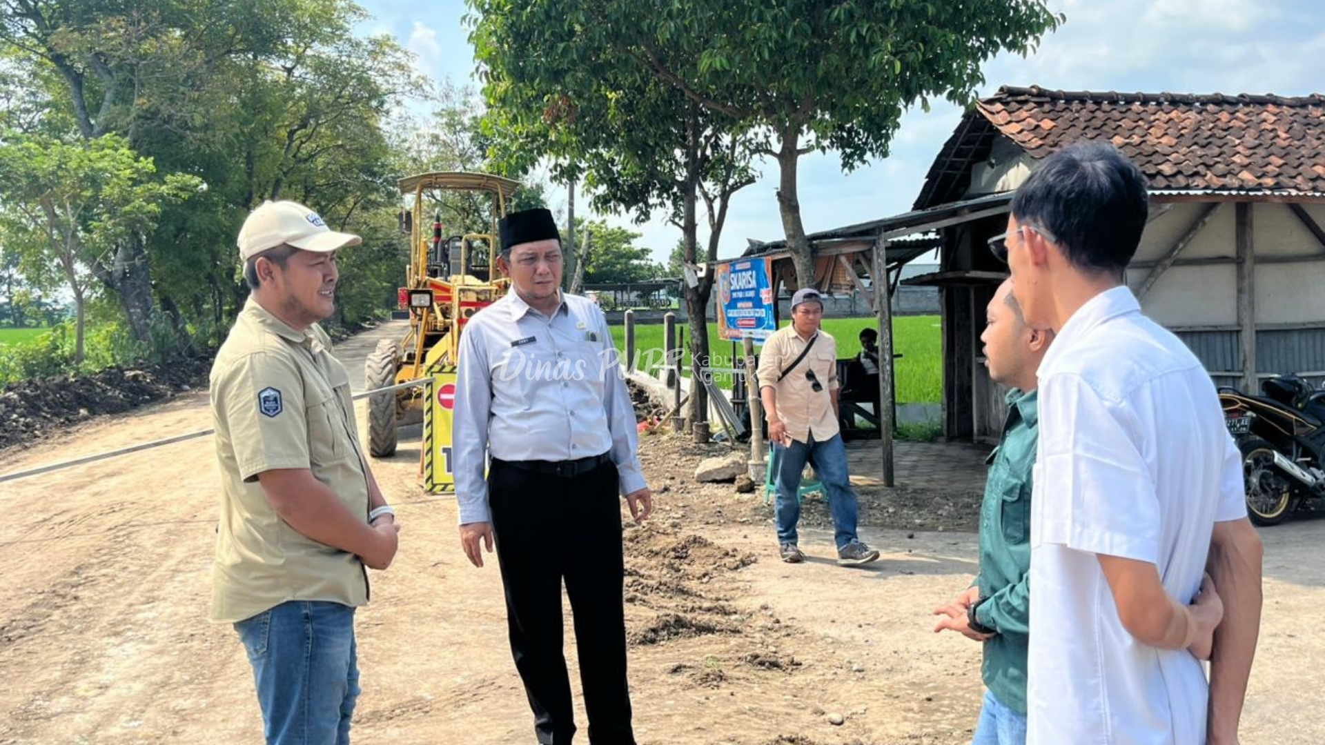 Kawal Ketat Prosedur Teknis, Dinas PUPR Nganjuk Pastikan Rekonstruksi Ruas Sukomoro–Kecubung Penuhi Standar Mutu