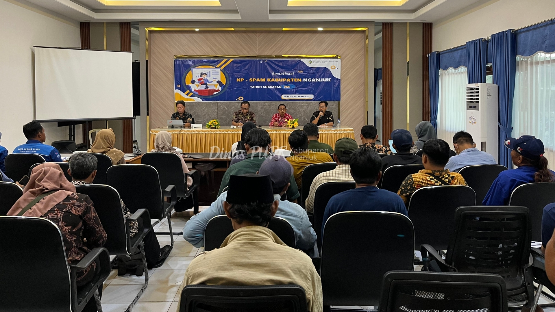 Optimalkan Layanan Air Bersih, Dinas PUPR Nganjuk Gelar Sosialisasi Pengelolaan KP-SPAM