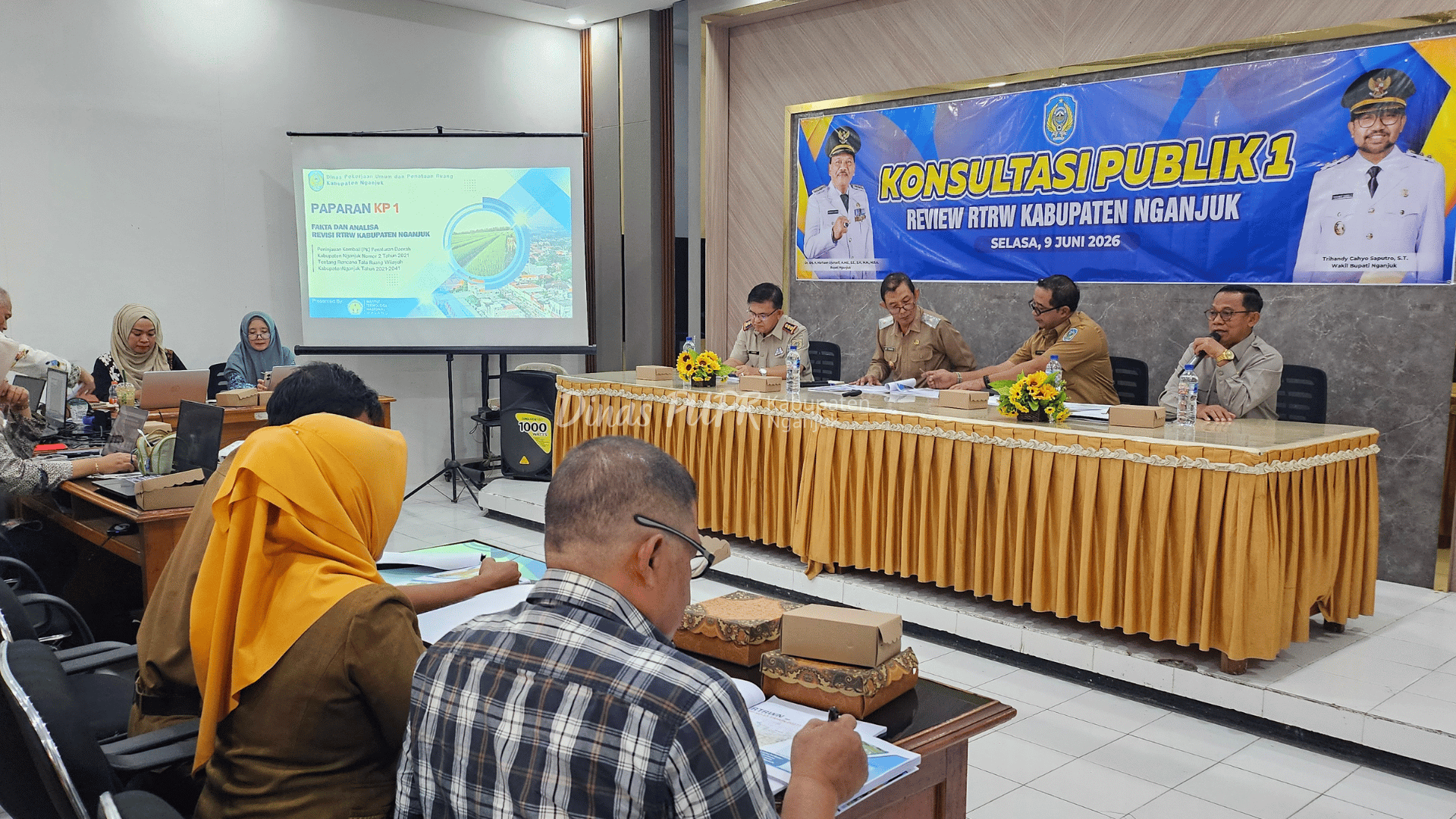 Konsultasi Publik I Review RTRW Kabupaten Nganjuk Perkuat Penataan Ruang untuk Pembangunan Berkelanjutan