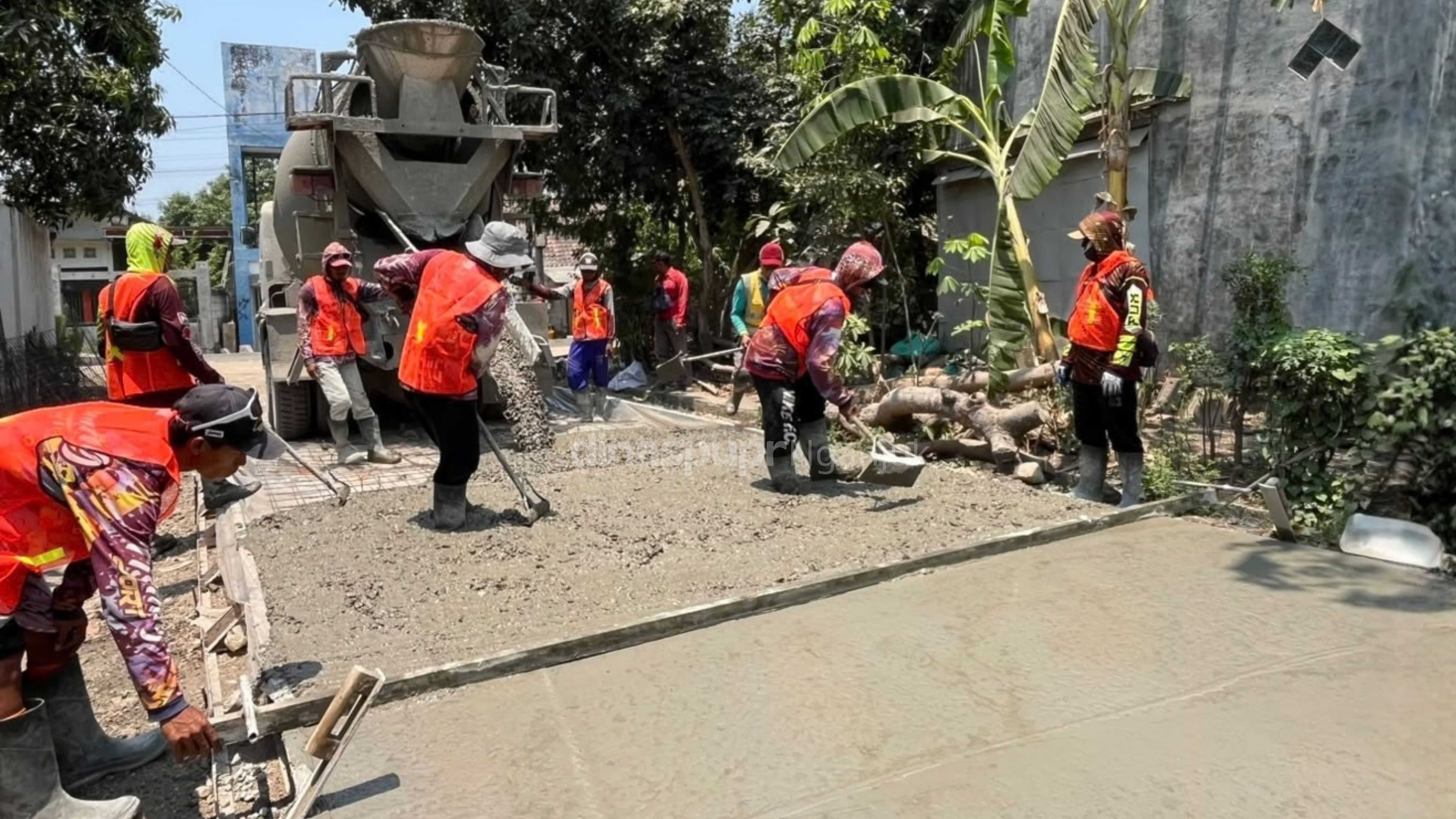 Prayungan Sambut Pembangunan Jalan Beton, Infrastruktur Desa Kian Berkembang