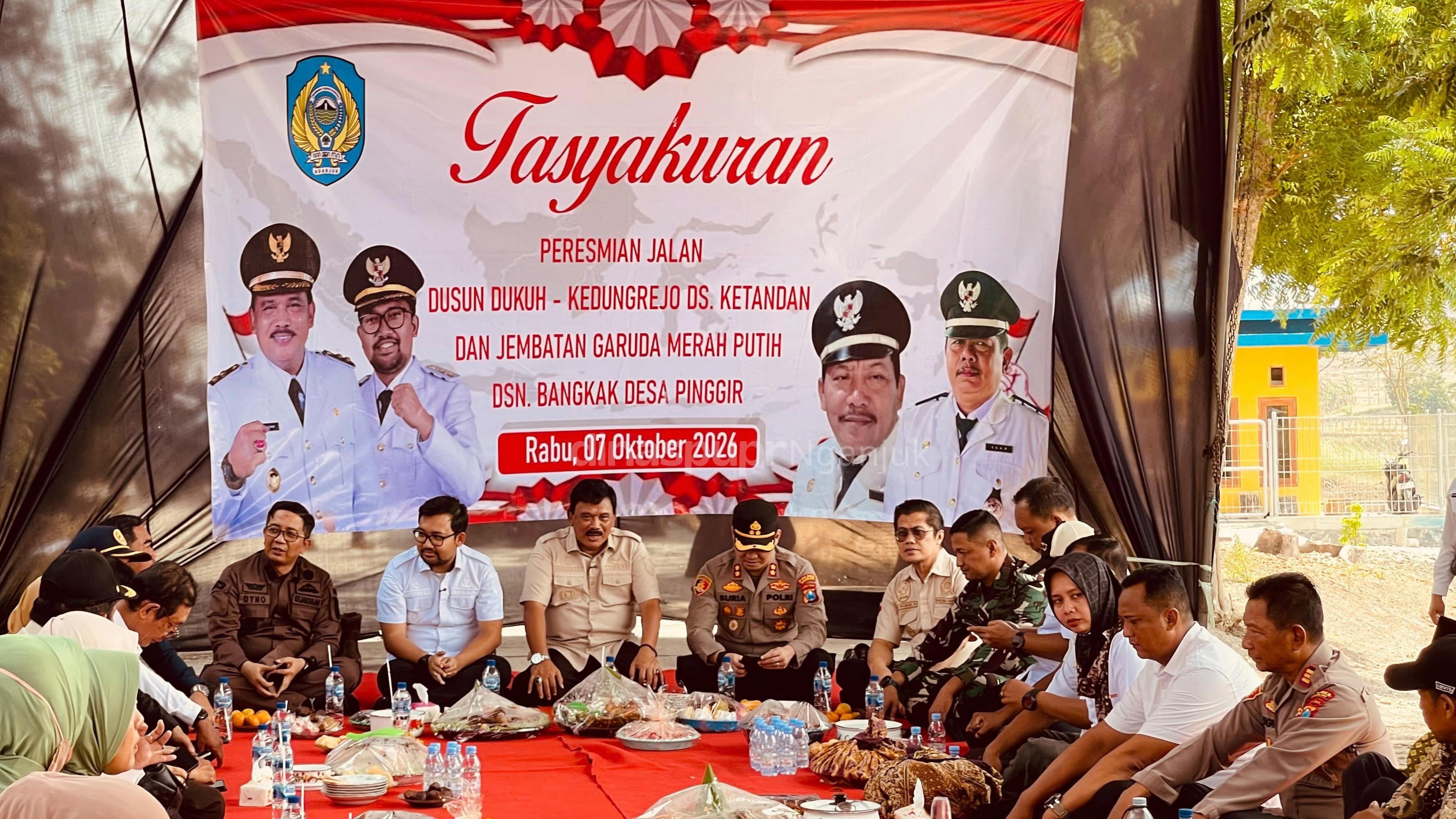 Pemkab Nganjuk Resmikan Jalan Dukuh-Kedungrejo, Wujudkan Akses Infrastruktur yang Lebih Baik