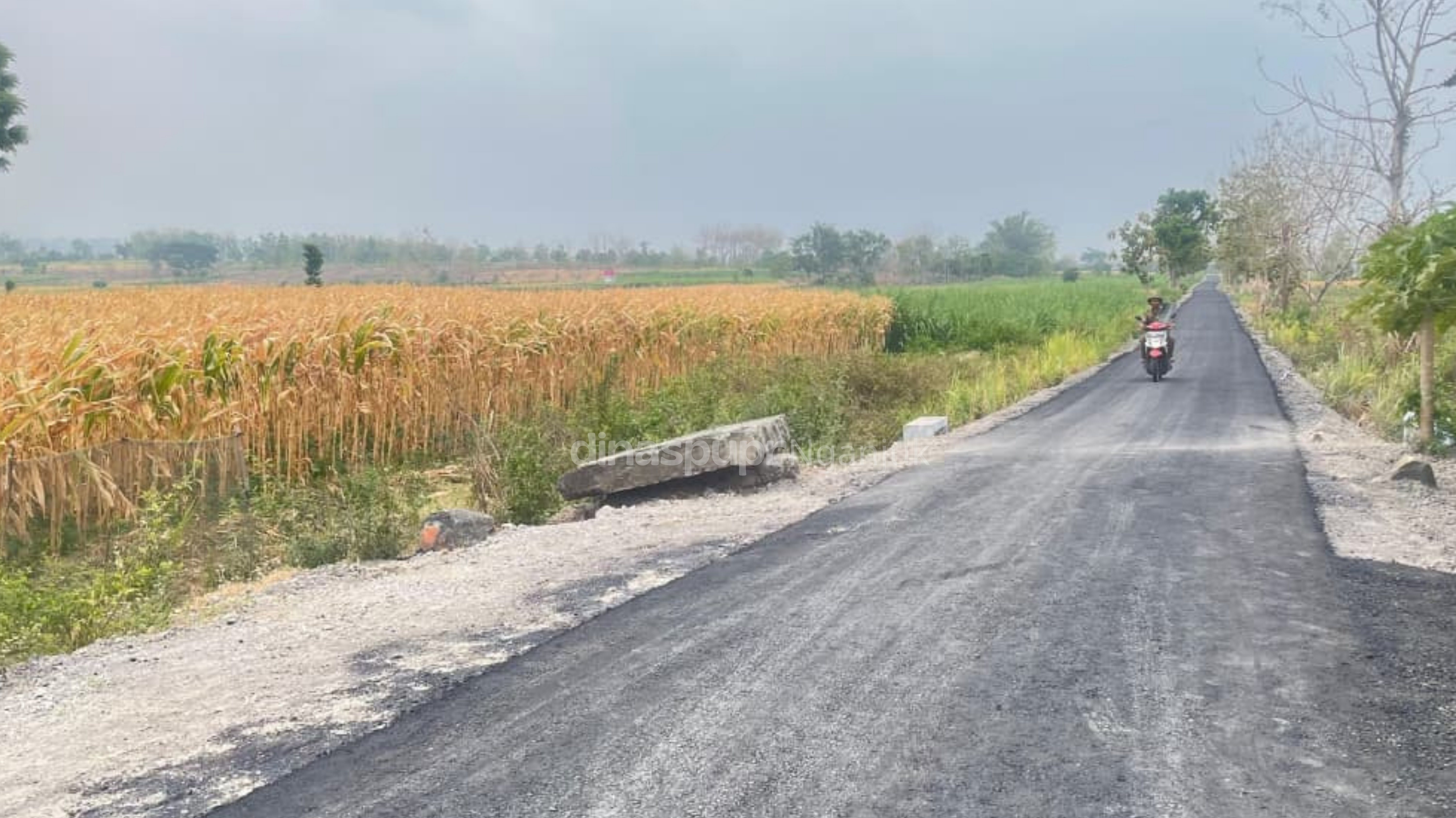 Menata Kembali Jalan di Pace, Pekerjaan Rekonstruksi Berlangsung di Ruas Pace-Gondang